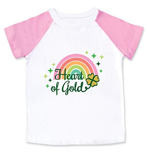 St. Patricks Day T-Shirt Toddler Girl St Pattys Day Green Gold Shamrock Tee 4T St. Patricks Day T-Shirt Toddler Girl St Pattys Day Green Gold Shamrock Tee 4T