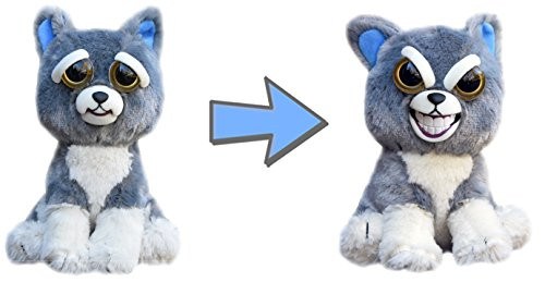 Feisty Pets Expressions Sly Sammy Suckerpunch the Dog Grins from Ear to Ear