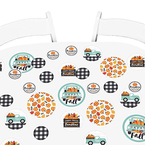 Big Dot of Happiness Happy Fall Truck - Harvest Pumpkin Party Giant Circle Confetti - Party Decorations - Large Confetti 27 Count Big Dot of Happiness Happy Fall Truck - Harvest Pumpkin Party Giant Circle Confetti - Party Decorations - Large Confetti 27 Count