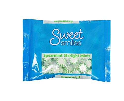 Sweet Smiles Spearmint Starlight Mints Green White 1 Big Bag 12 oz Breath Freshener Hard Candy Sweet Smiles Spearmint Starlight Mints Green White 1 Big Bag 12 oz Breath Freshener Hard Candy