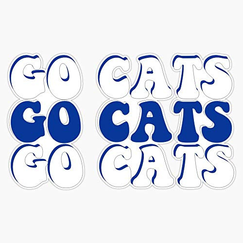 Leyland Designs University of Kentucky Go Cats Sticker Outdoor Rated Vinyl Sticker Decal for Windows Bumpers Laptops or Crafts 5 inch