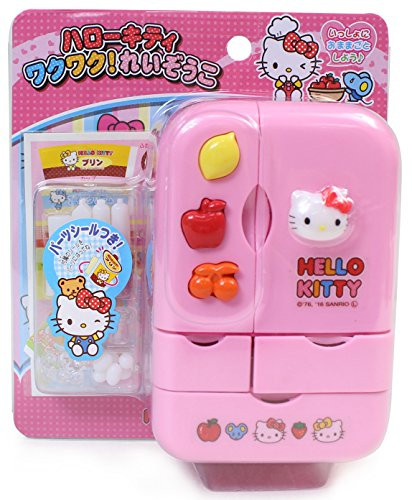 Hello Kitty Refrigerator with Various Foods (Japan Import)