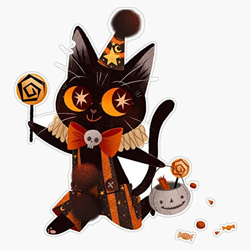 Leyland Designs Trickster Kitty Sticker Outdoor Rated Vinyl Sticker Decal for Windows Bumpers Laptops or Crafts 5 inch