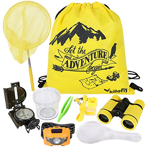 kilofly 9-in-1 Kids Nature Explorer Kit Fun Backyard Bug Catching Adventure Pack