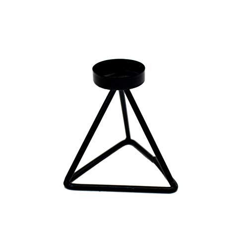 RTPUYTR 3D Geometric Triangle Candlestick Metal Candle Holder Sconce Wrought Iron Home Decor Metal Crafts