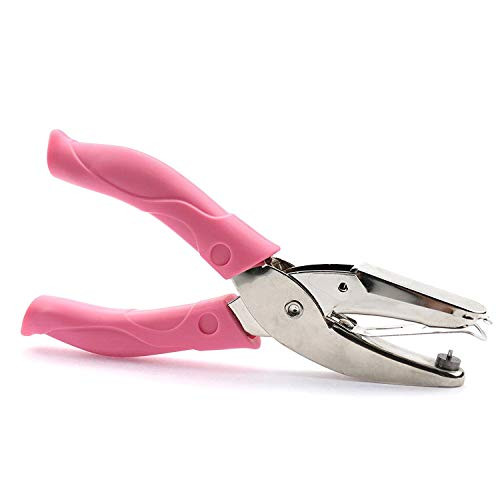 1/4 Inch Large Circle Shaped Hole Punch Metal Single Handheld Hole Paper Punch Punchers with Soft-Handled for Tags Clothing Ticket 1/4 Inch Large Circle Shaped Hole Punch Metal Single Handheld Hole Paper Punch Punchers with Soft-Handled for Tags Clothing Ticket