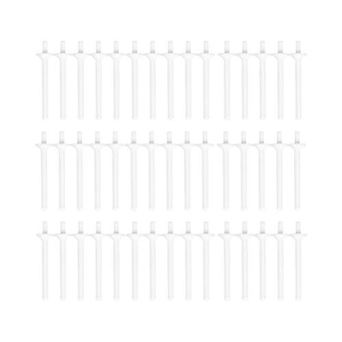 Healifty 40Pcs Wax Spatulas Whaline Disposable Plastic Wax Applicator Tongue Depressor Craft Sticks Wooden Popsicle Sticks fo Hair Eyebrow Removal