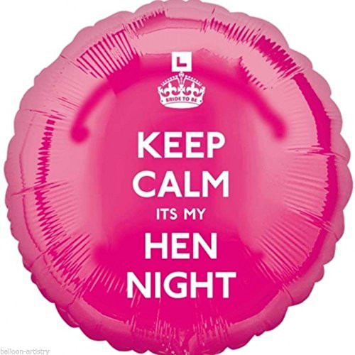 Amscan Keep Calm Its My Hen Circle Foil Balloon Hs40 Night Pink Amscan Keep Calm Its My Hen Circle Foil Balloon Hs40 Night Pink
