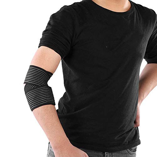 POCREATION with Hook  and  Loop Straps Wraps Elbow Bandage Wrap Elbow Elbow Support Wrap Breathable Outdoor Sports for Rock Climbing Basketball Hiking Tennis