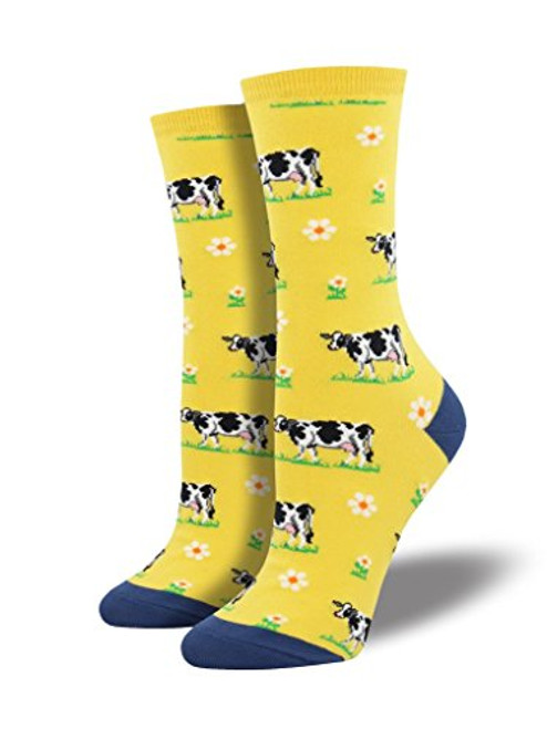 Socksmith Womens Novelty Crew Socks inchLegendairy inch -Yellow-