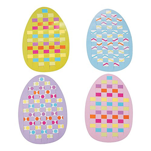 Easter Egg Weaving Mat Kit - Crafts for Kids and Fun Home Activities