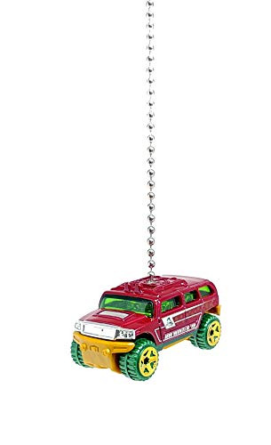 GM Hummer Diecast Ceiling Light Fan Pull Ornaments -Hummer H3 Red Gold Green 179-