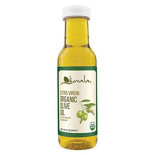 Kevala Organic Extra Virgin Olive Oil 12oz -BPA-free plastic bottle-