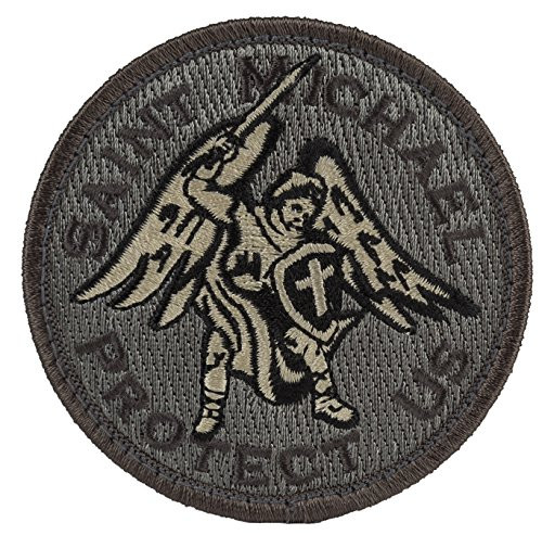 Saint Michael Modern Morale Patch -ACU -Foliage Green-- Saint Michael Modern Morale Patch -ACU -Foliage Green--