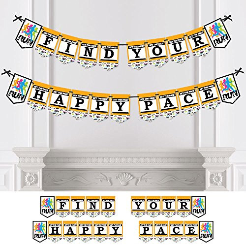 Set The Pace - Running - Track, Cross Country or Marathon Party Bunting Banner - Party Decorations - Find Your Happy Pace