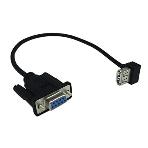 Detectorcatty USB 2.0 A Female to RS232 DB9 Female Serial Cable Adapter Converter Built with FTDI Chipset Reliable adapters