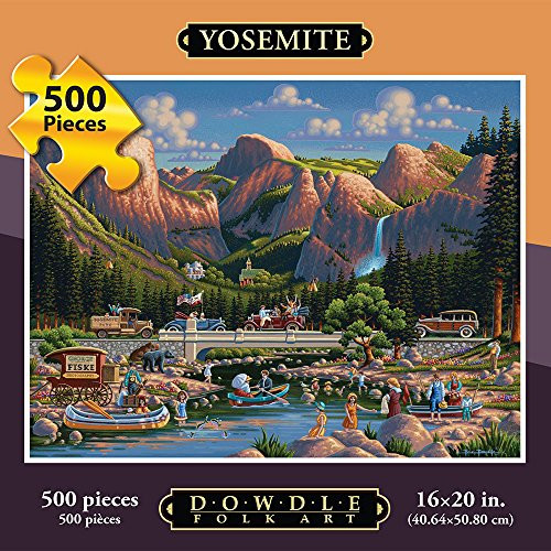 Jigsaw Puzzle - Yosemite 500 Pc By Dowdle Folk Art Jigsaw Puzzle - Yosemite 500 Pc By Dowdle Folk Art