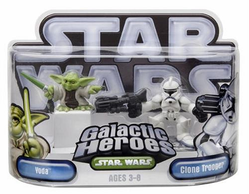 Star Wars Galactic Heroes Episode 2 Junior Figure 2 Pack Yoda & Clone Trooper Star Wars Galactic Heroes Episode 2 Junior Figure 2 Pack Yoda & Clone Trooper