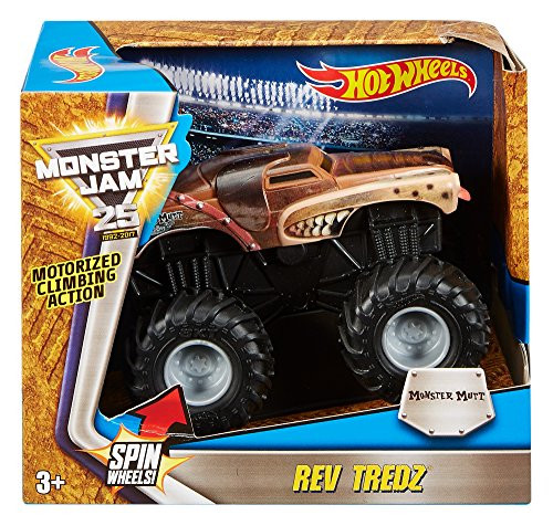Hot Wheels Monster Jam Rev Tredz Monster Mutt Vehicle Hot Wheels Monster Jam Rev Tredz Monster Mutt Vehicle