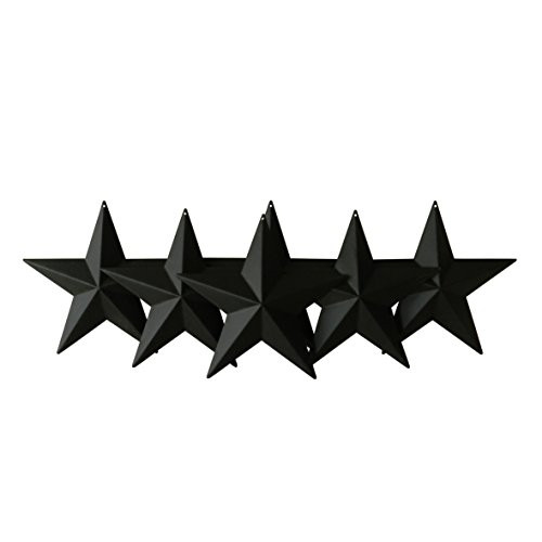 CVHOMEDECO. Country Rustic Antique Vintage Gifts Black Metal Barn Star Wall/Door Decor, 5-1/2 Inch, Set of 6. CVHOMEDECO. Country Rustic Antique Vintage Gifts Black Metal Barn Star Wall/Door Decor, 5-1/2 Inch, Set of 6.