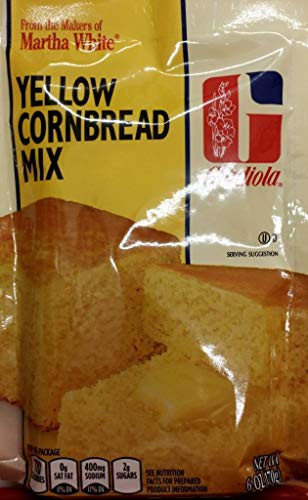 Gladiola Martha White Yellow Cornbread Mix 6 Oz -Pack of 6-