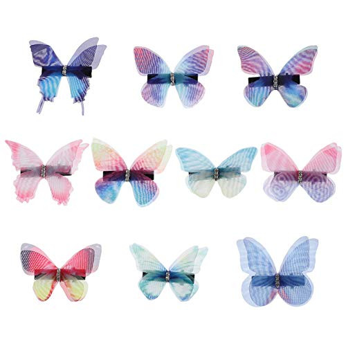 Beaupretty 10Pcs Butterfly Hair Clips Kids 3D Lace Colorful Hair Barrettes Party Favors Hair Girl Side Hair Clips Fashion Hair Accessories for Kids Bridal -Mixed Color- Beaupretty 10Pcs Butterfly Hair Clips Kids 3D Lace Colorful Hair Barrettes Party Favors Hair Girl Side Hair Clips Fashion Hair Accessories for Kids Bridal -Mixed Color-