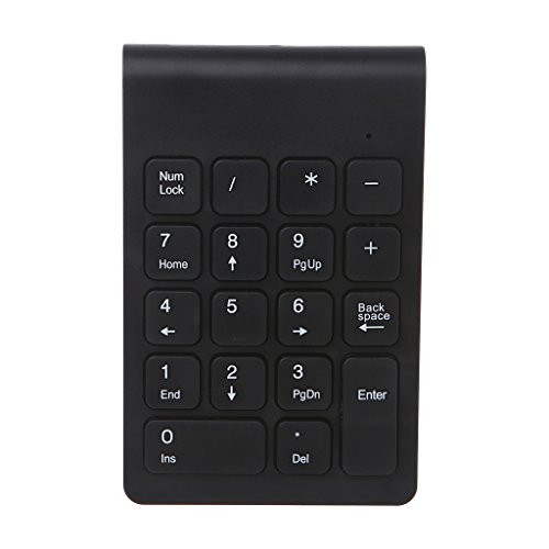 KOBI Portable 2.4G Wireless Digital Keyboard USB Number Pad 18 Keys Numeric Keypad
