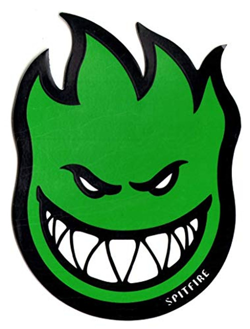 Spitfire Wheels Green Fireball Skateboard Sticker - Sticker Graphic - Auto Wall Laptop Cell Truck Sticker for Windows Cars Trucks