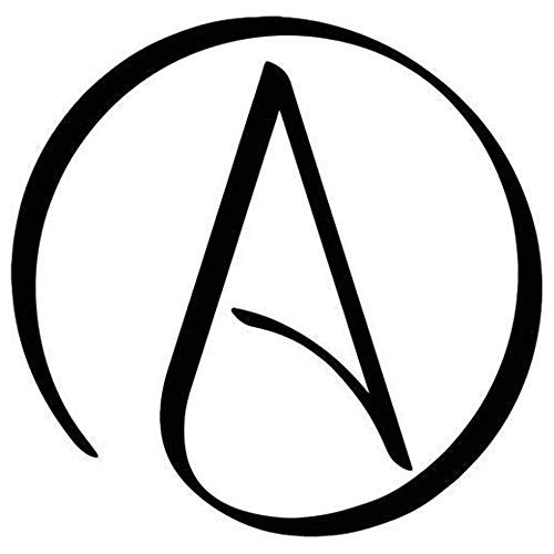 Atheist Circle Symbol Printed Decal Sticker - 5 inch Sticker for Cars Windows Notebooks Lockers Etc