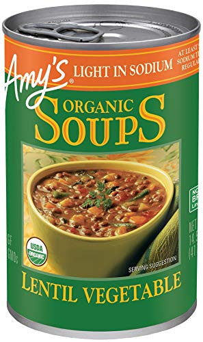 Amys Organic Lentil Vegetable Soup Light in Sodium 14.5 oz