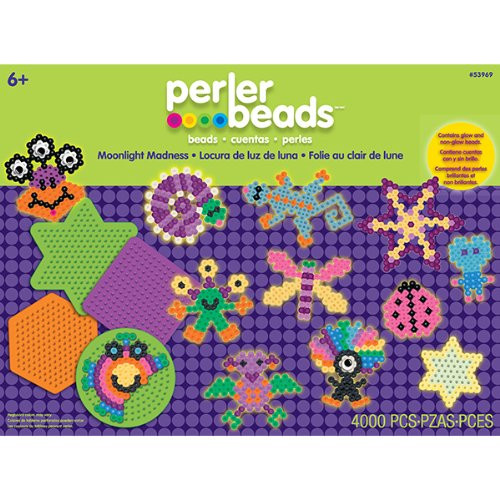 Perler Beads Moonlight Madness Glow in The Dark Fuse Bead Craft Activity Kit 4017 pcs
