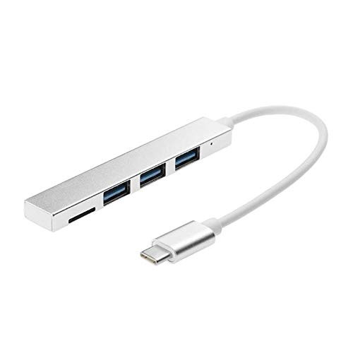 4 in 1 USB 3.1 Type-C Hub to USB 3.0 Hub with TF Reader Slot for MacBook Rodalind