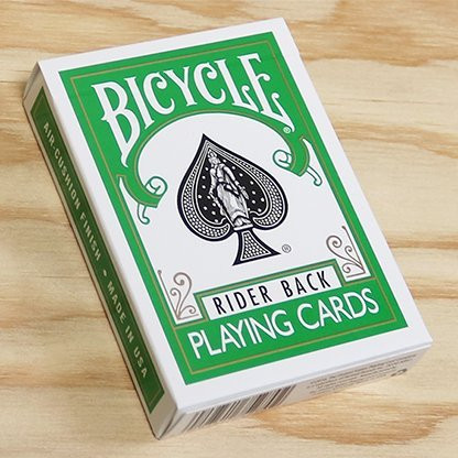 1 Deck of Bicycle Green Rider Back Playing Cards -Green- Standard Edition Deck