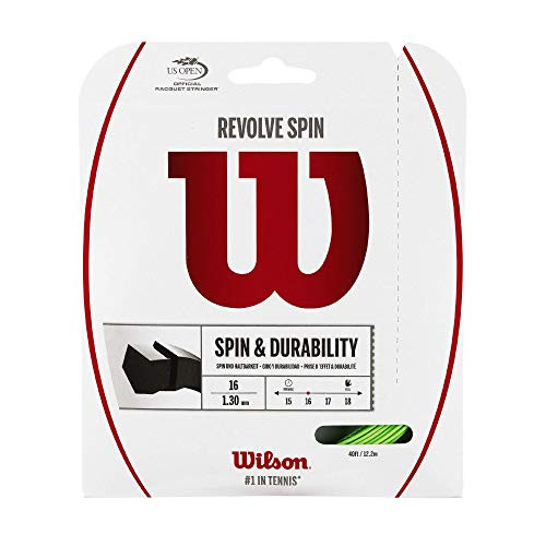 Wilson Revolve Spin 17 Green Tennis String - 17 gauge set