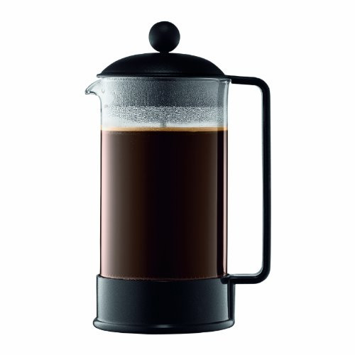 Bodum Brazil 8-Cup French Press Coffee Maker, 34-Ounce, Black