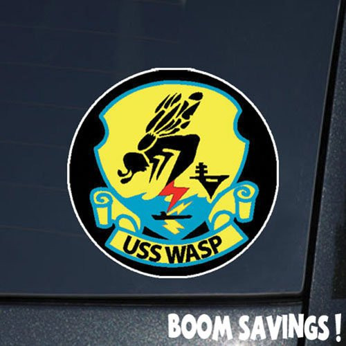 Boomsavings US Navy Aircraft Carrier USS Wasp -- 6 inch Decal Sticker