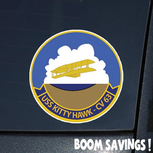 Boomsavings US Navy Aircraft Carrier USS Kitty Hawk -CVA 63- 6 inch Decal Sticker