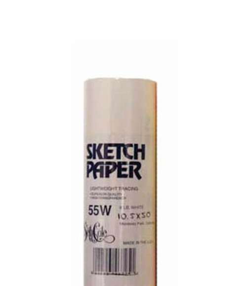 White Sketch Tracing Paper 18IN X 50YD Roll