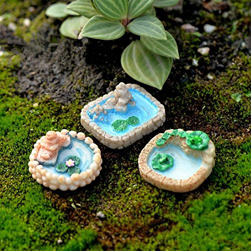 N/ hfjeigbeujfg Miniature Fairy Garden 3Pcs Pool Miniature Landscape Ornament Garden Bonsai Dollhouse Decor Resin Craft - Random Style N/ hfjeigbeujfg Miniature Fairy Garden 3Pcs Pool Miniature Landscape Ornament Garden Bonsai Dollhouse Decor Resin Craft - Random Style