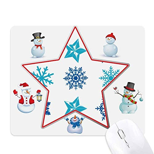 Circle mas Snowflake Illustration mas Snowman Family Star Mouse Pad