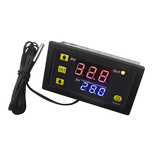 Temperature Controller KKmoon W3230 Mini Digital Temperature Controller LED Display Thermostat Regulator AC110V-220V 20A Temperature Control Switch Sensor Meter