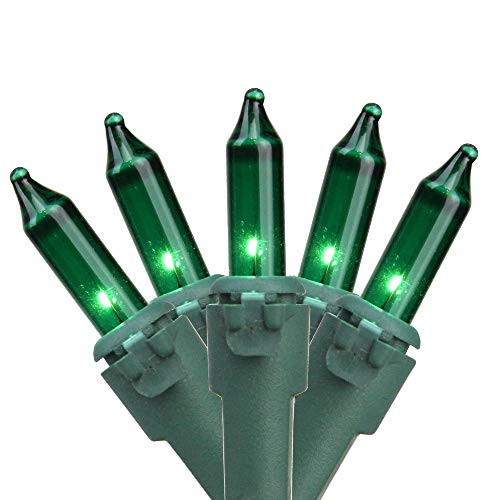 Northlight 100-Count Green Mini Christmas Lights - 20.25 ft Green Wire