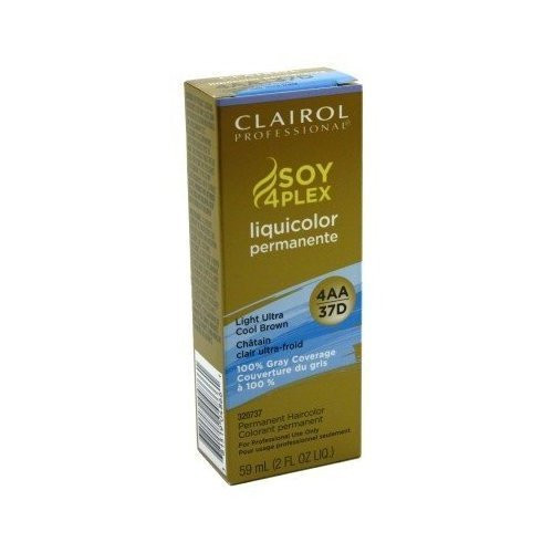 Clairol Professional Liquicolor Permanente Hair Color Light Ultra Cool Brown 4AA/37D by Clairol