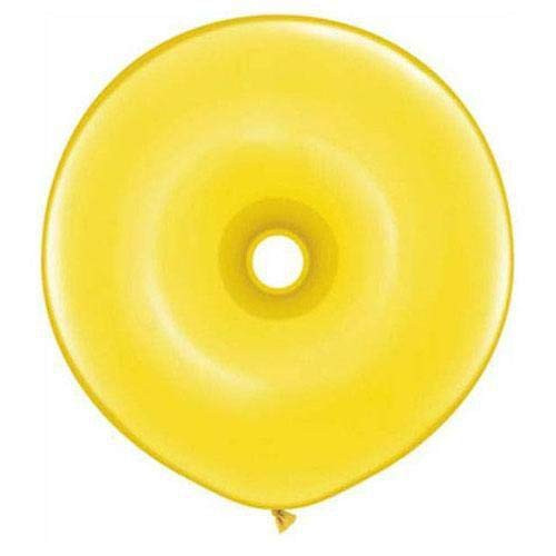 Qualatex Latex Balloons 37799-Q Geo Donut - Citrine Yellow 16",