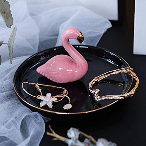 Emosons Ceramic Jewelry Tray Ring Holder Trinket Dish Necklace Earrings Rings Jewelry Organizer Display -swan- Emosons Ceramic Jewelry Tray Ring Holder Trinket Dish Necklace Earrings Rings Jewelry Organizer Display -swan-