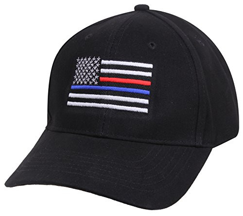 Rothco Thin Blue Line  and  Red Line Low Profile Flag Cap
