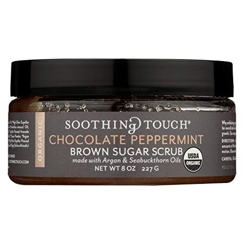 Soothing Touch Scrub - Organic - Sugar - Chocolate Peppermint Brown Sugar - 8 oz-95 percent Plus Organic-Gluten Free-Dairy Free-Yeast Free-Wheat Free- Soothing Touch Scrub - Organic - Sugar - Chocolate Peppermint Brown Sugar - 8 oz-95 percent Plus Organic-Gluten Free-Dairy Free-Yeast Free-Wheat Free-