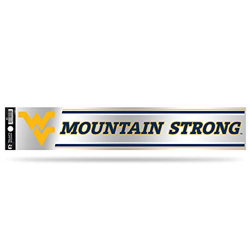NCAA Rico Industries Tailgate Sticker 3 x 17-inches West Virginia Mountaineers