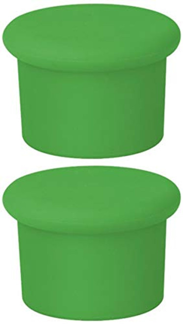 Silicone Wine Stoppers  Replace a cork  Airtight seal on Wine Bottles  Reusable Beer Bottle Cover  Wine Bottle Stopper  Wine Saver  Wine Gifts  Easy to clean -2 Pack Green-