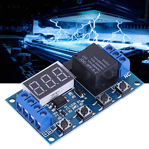 Timer RelayTrigger Delay On/Off Cycle Timer Relay Switch Module with Digital LED Display-DC 6V~30V-